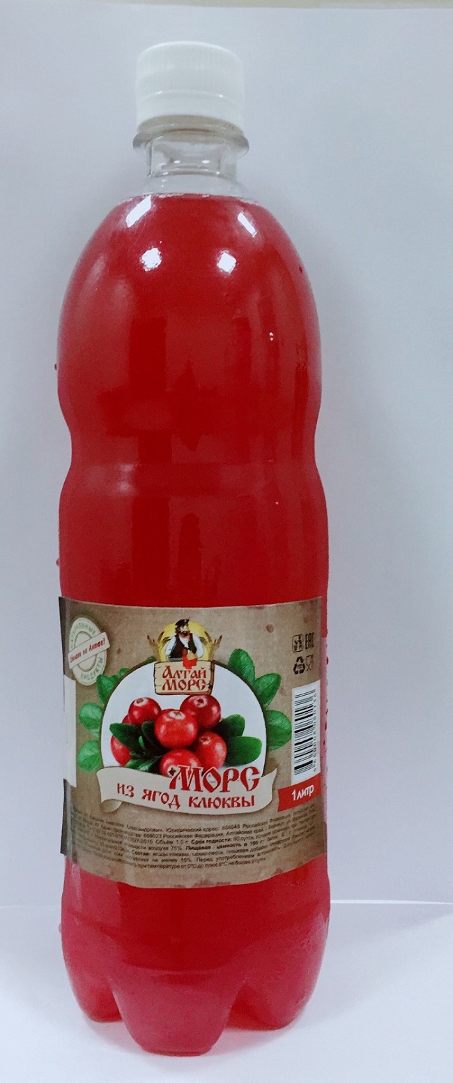 Морс из ягод клюквы
