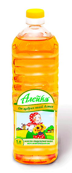 Масло подсолнечное нерафинированное "Алейка"