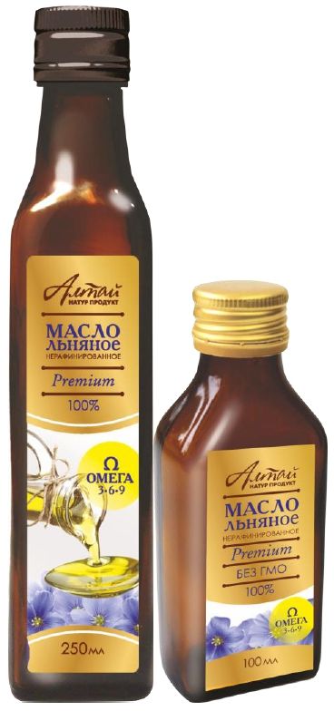 Масло льняное нерафинированное "Premium"