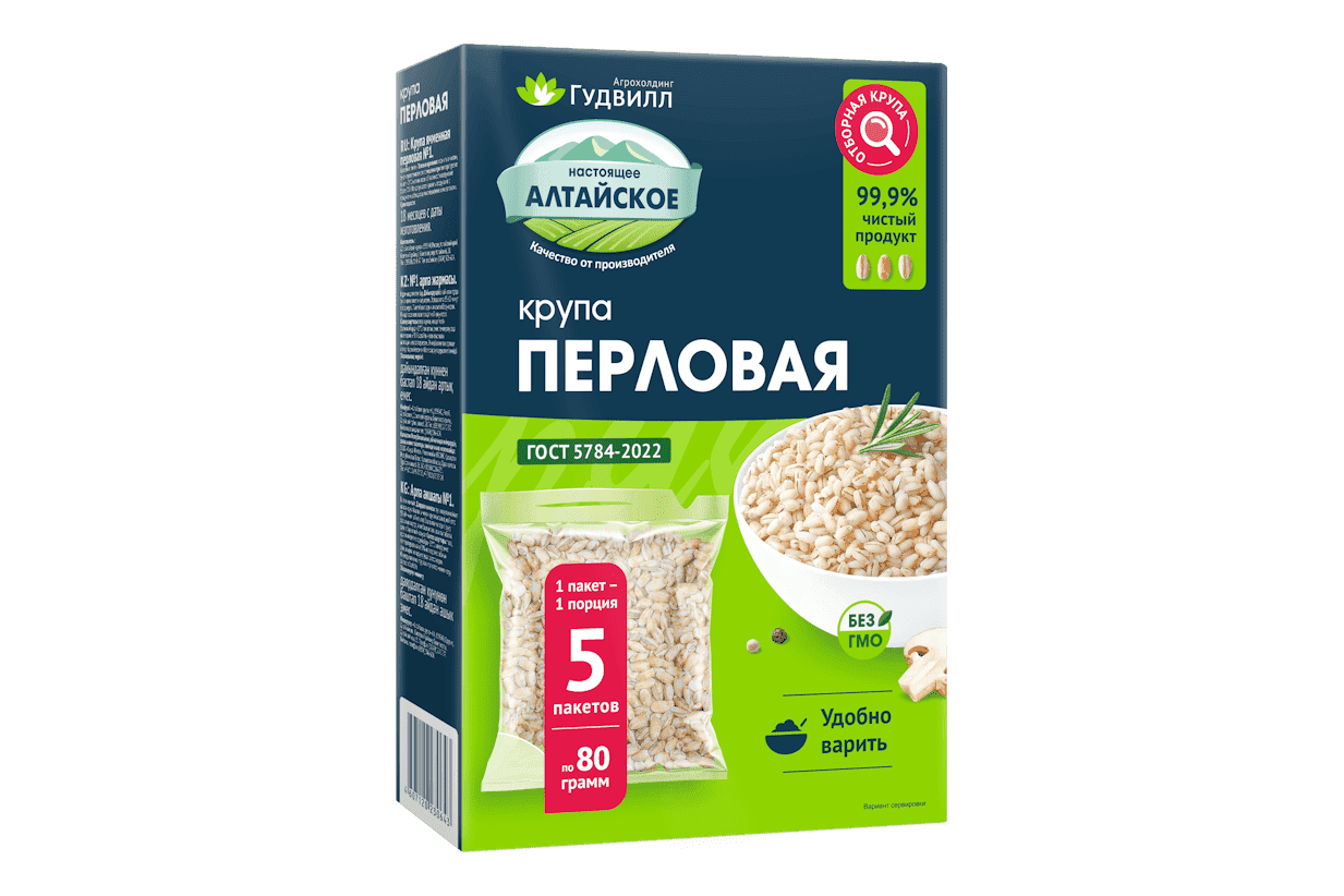 Крупа перловая в варочных пакетах 400 г