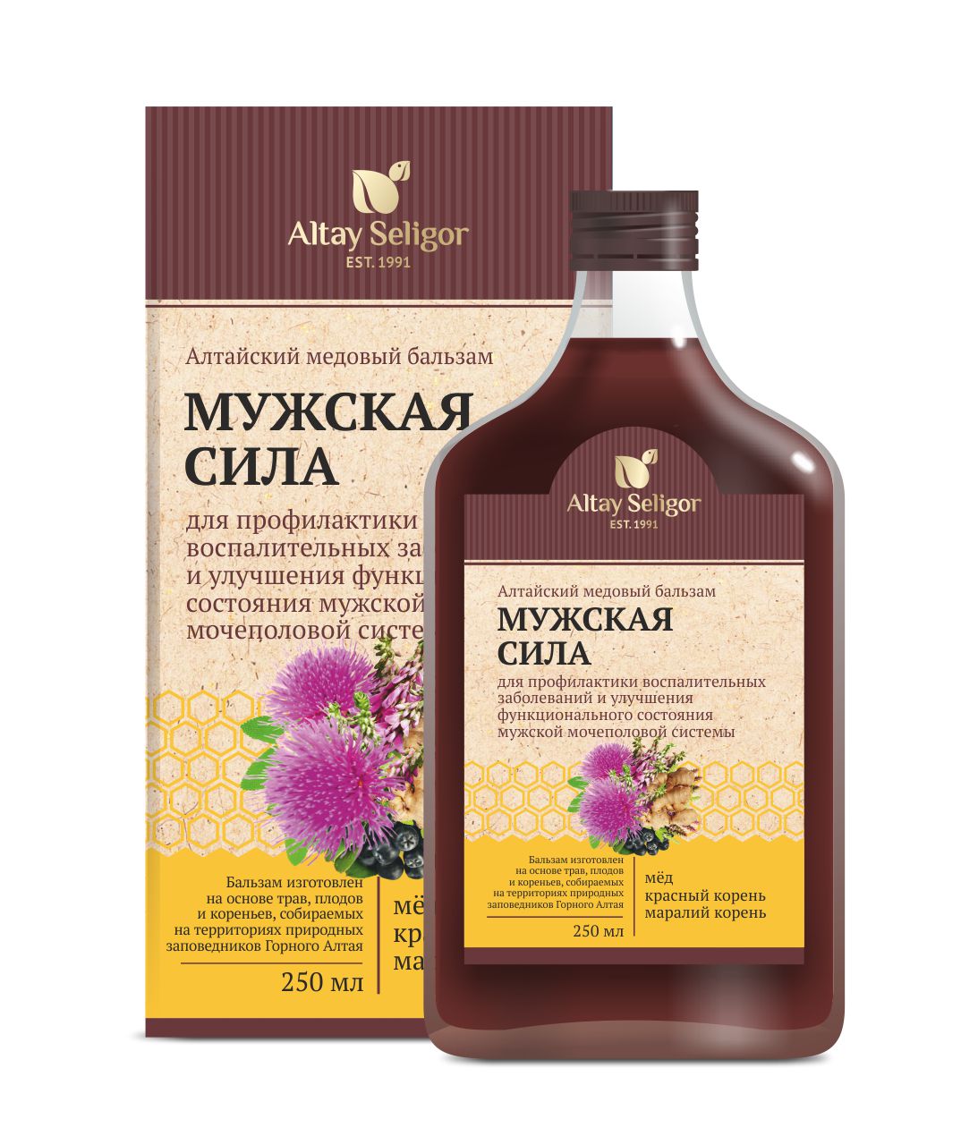 Алтайский медовый бальзам "Мужская сила"