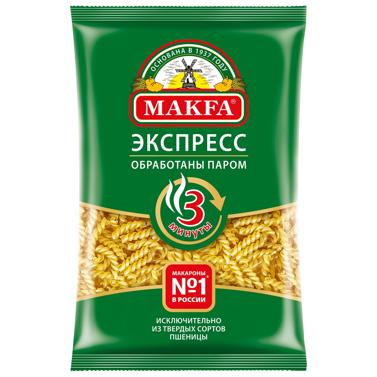Экспресс макароны "Спиральки" MAKFA 400 г