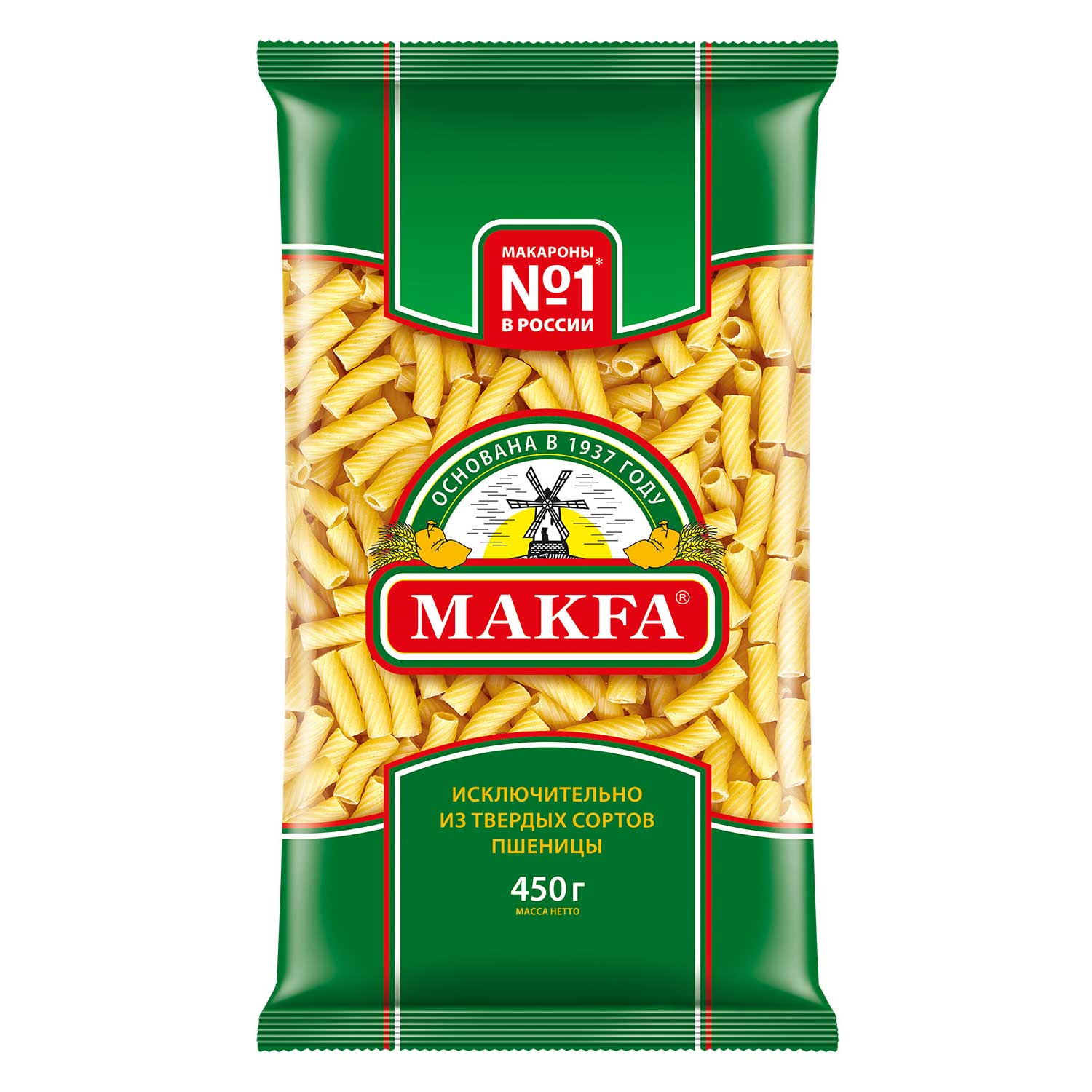 Рожки гладкие MAKFA 400, 450 г