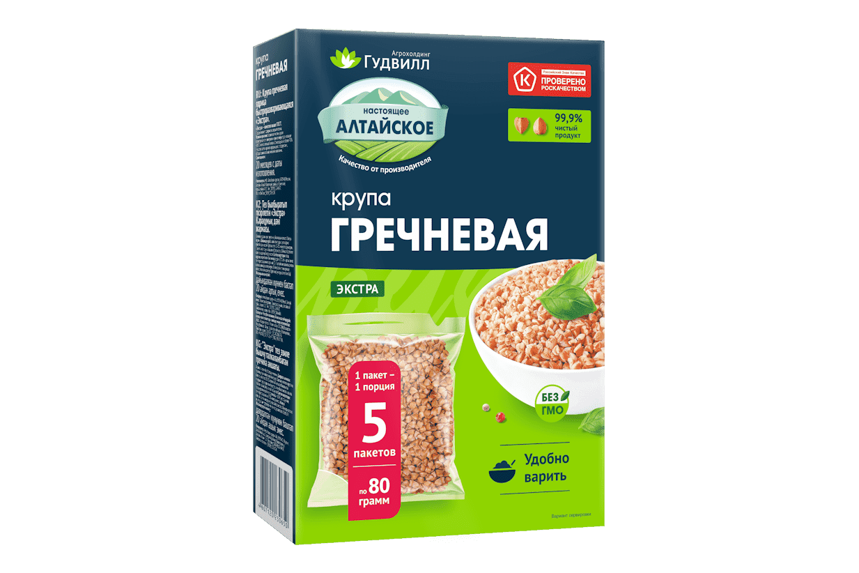 Гречневая крупа в варочных пакетах 400 г