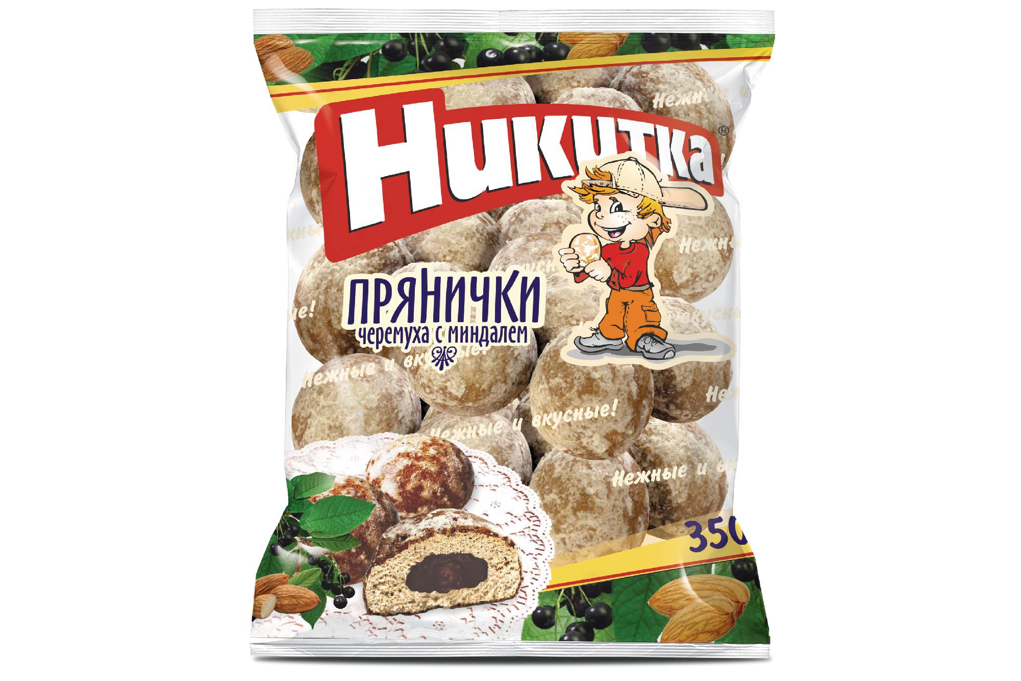 Прянички "Никитка" "Черемуха с миндалем" 350 г