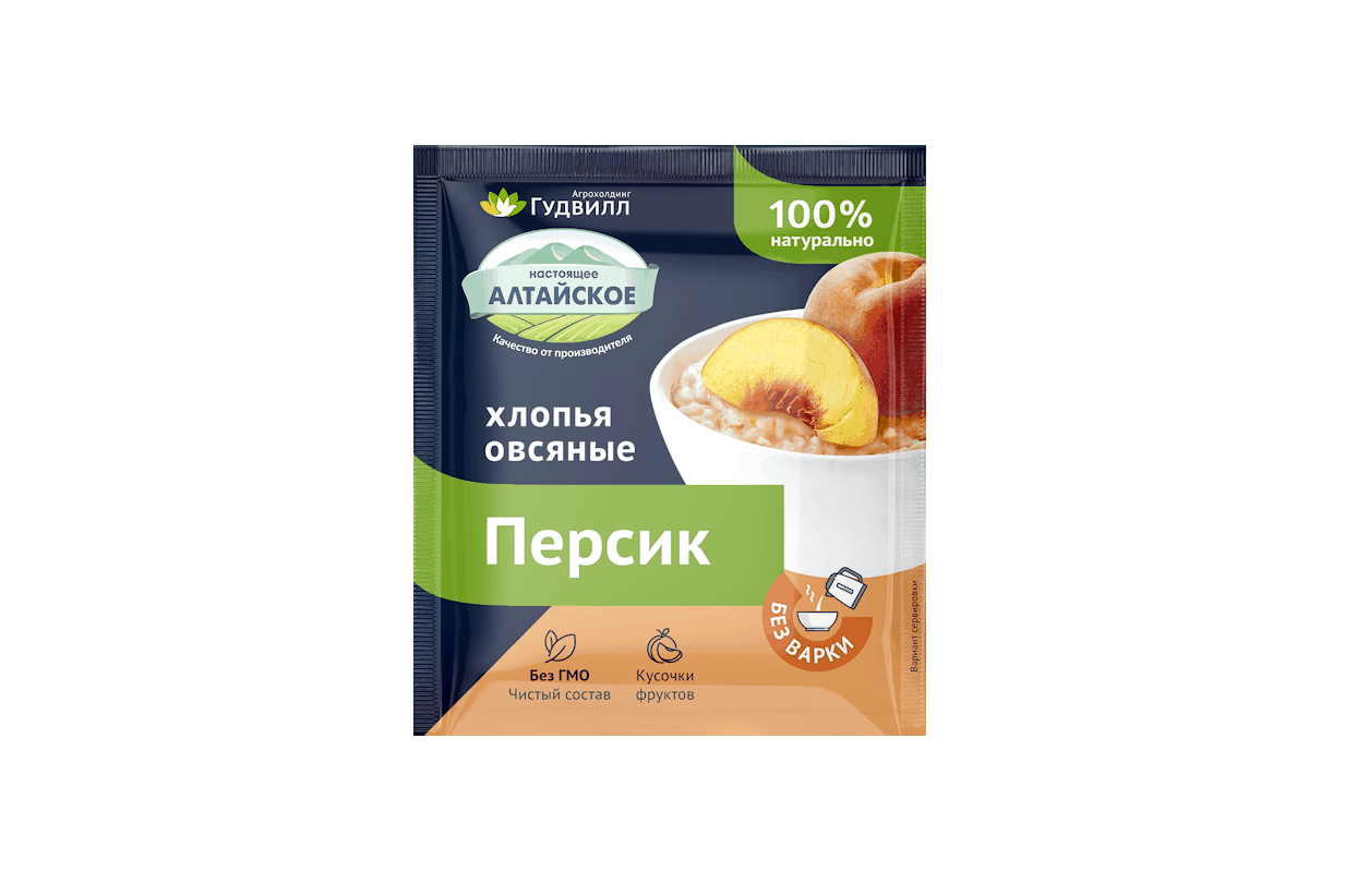 Овсяные хлопья с персиком 40 г