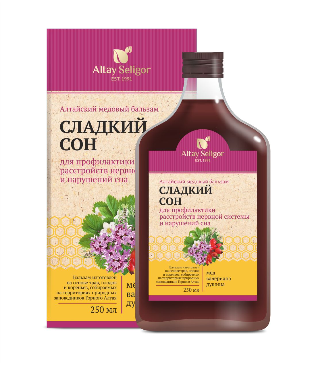 Алтайский медовый бальзам "Сладкий сон"