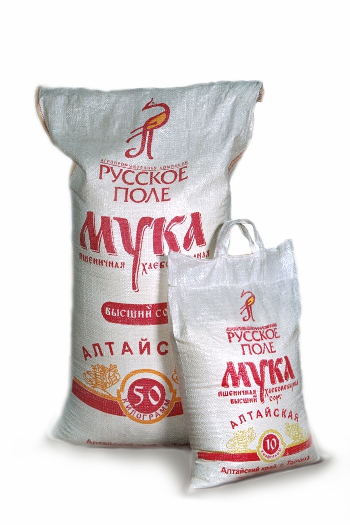 Мука пшеничная высший сорт под ТМ "Русское поле"