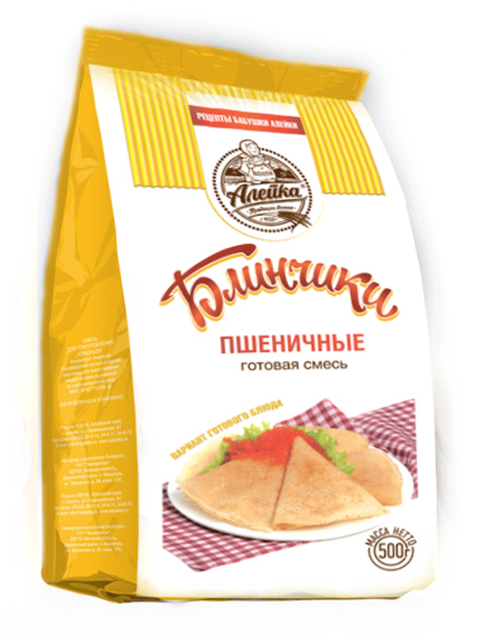 Смесь для приготовления блинчиков из муки пшеничной "Алейка"
