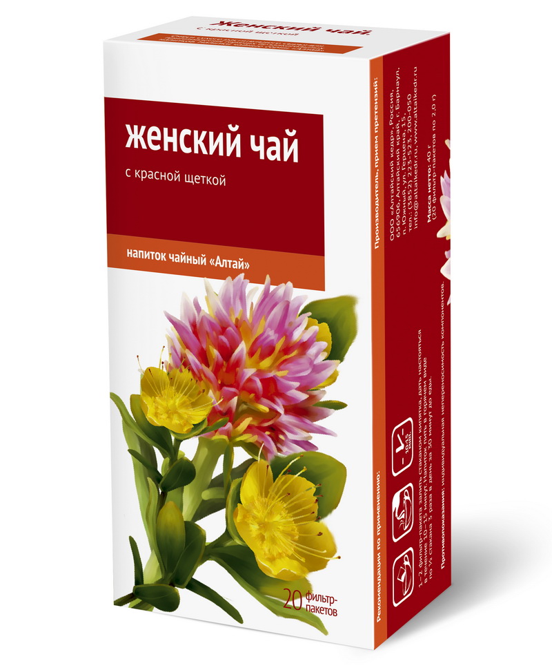 Напиток чайный «Женский чай. С красной щеткой»