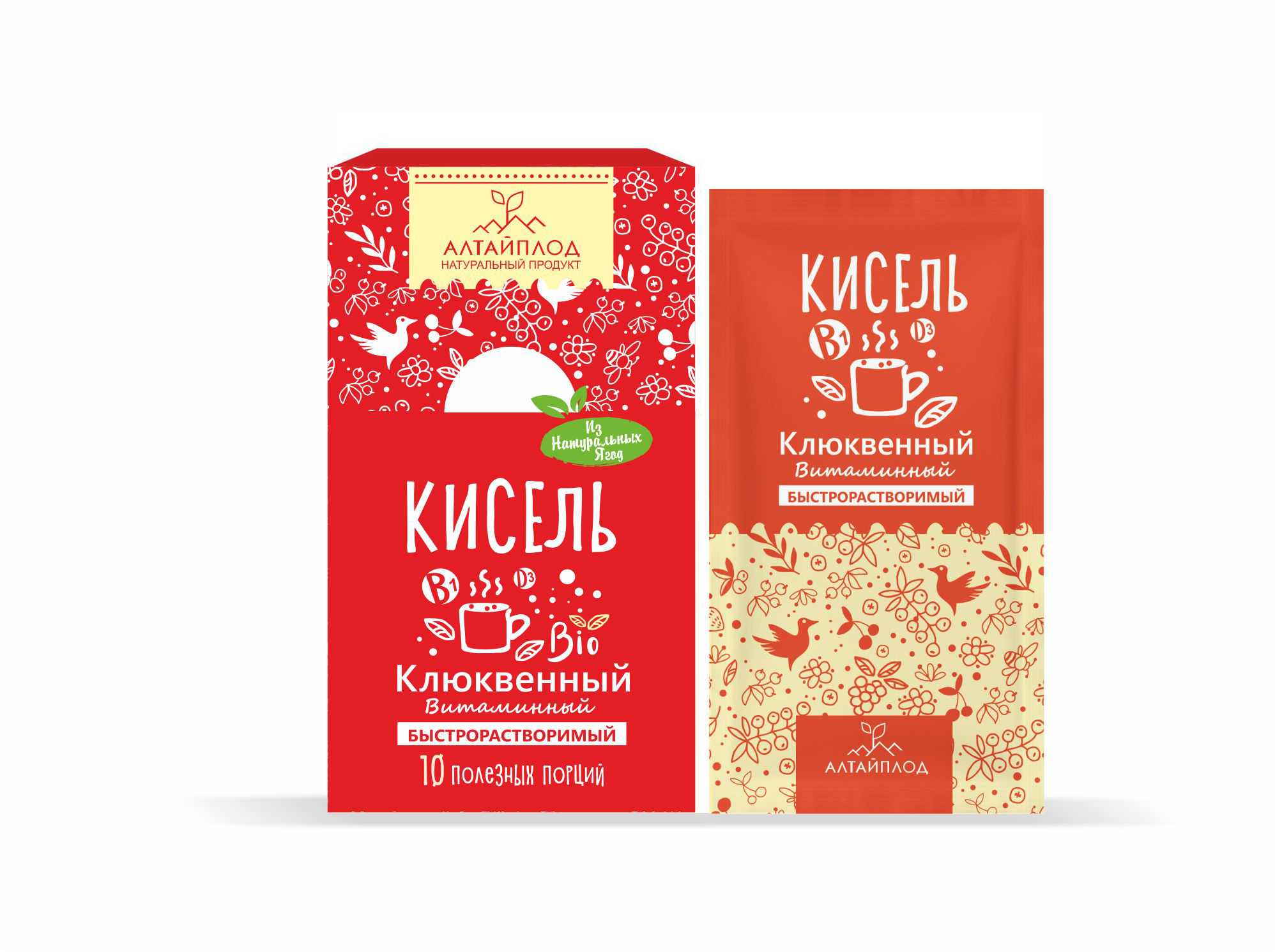 Кисель витаминизированный "Клюквенный"