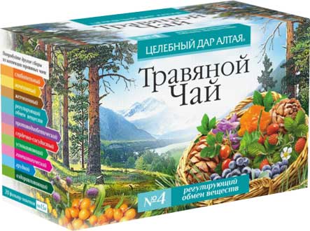 Травяной чай сбор №4 Регулирующий обмен веществ