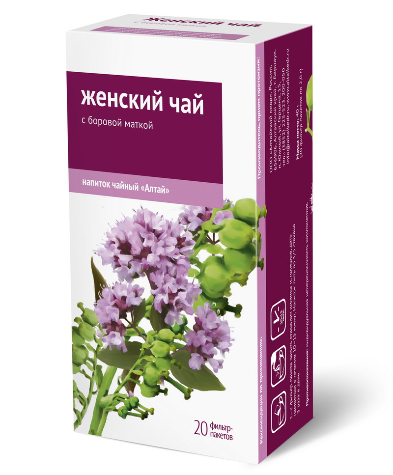Напиток чайный «Женский чай. С боровой маткой»