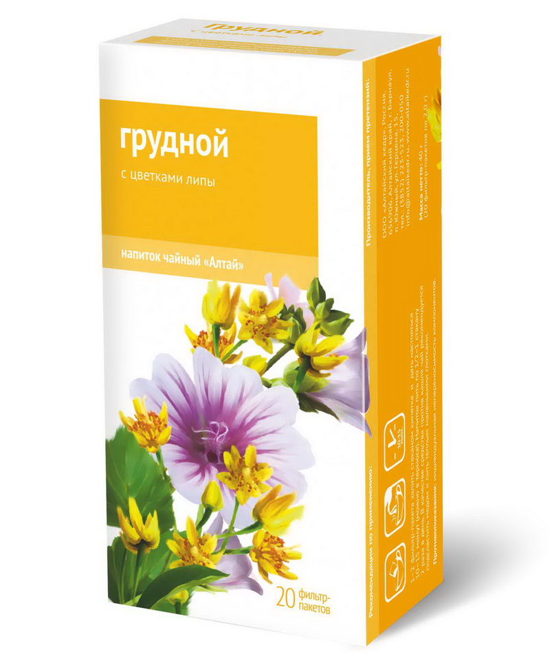 Напиток чайный «Грудной. С цветками липы»