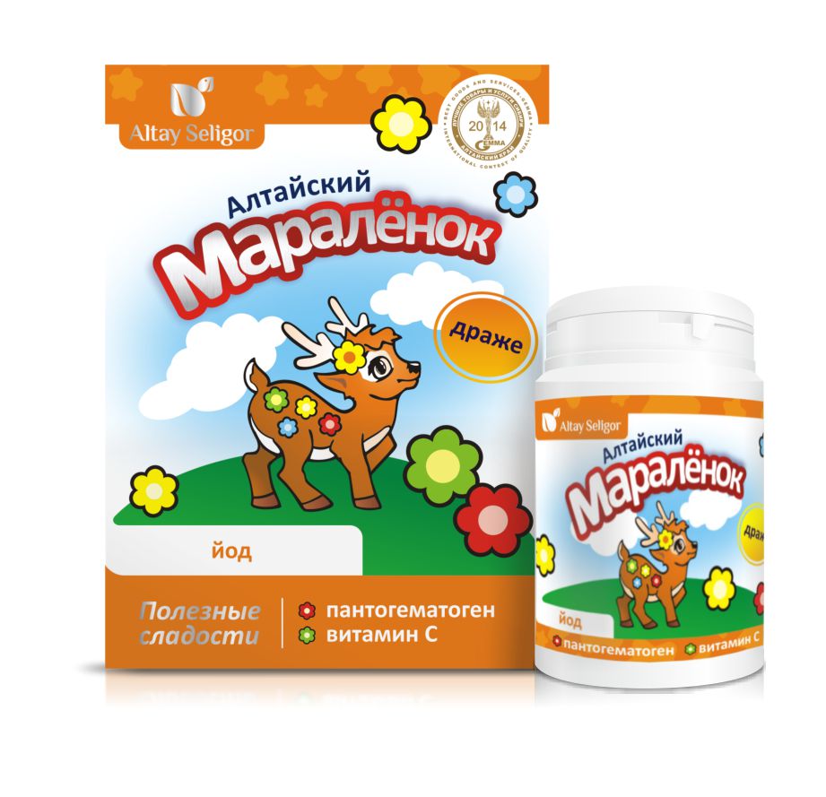 Драже "Алтайский маралёнок" "Йод"