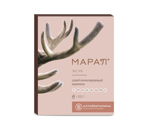 Сухой тонизирующий напиток "Марал® экстра", 300 г