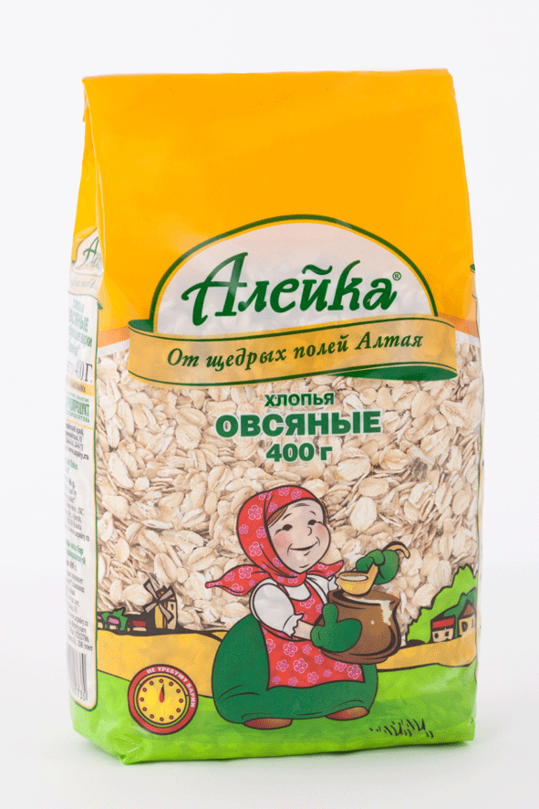 Хлопья овсяные не требующие варки "Алейка"