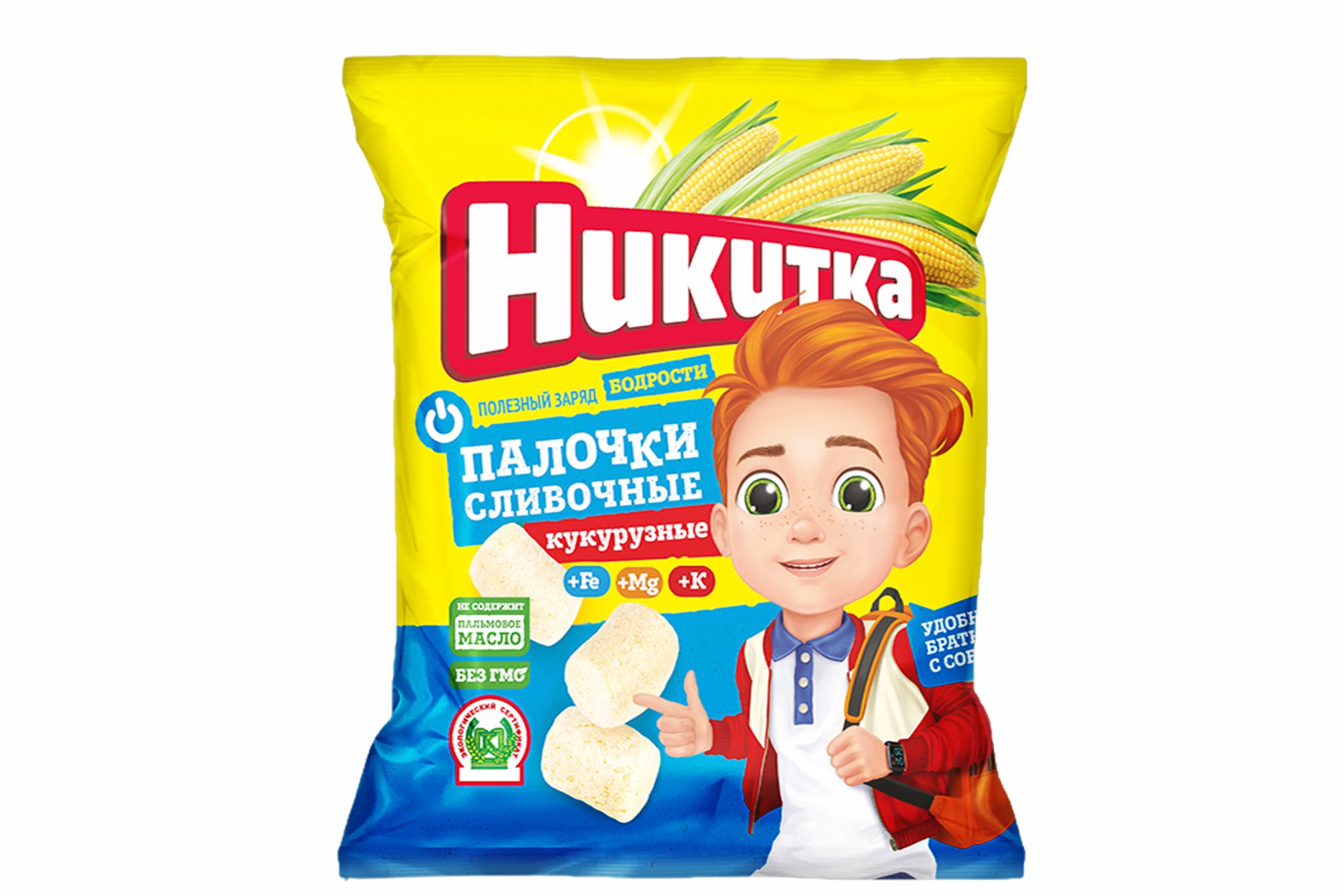 Кукурузные палочки "Никитка" Сливочные 80 г