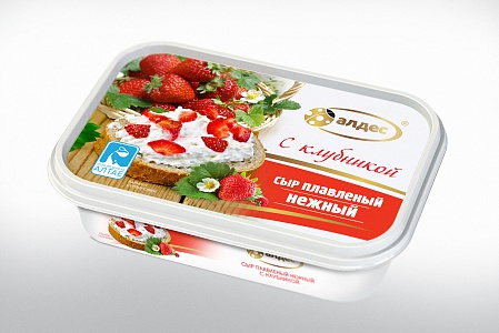 Сыр плавленый Нежный  С КЛУБНИКОЙ