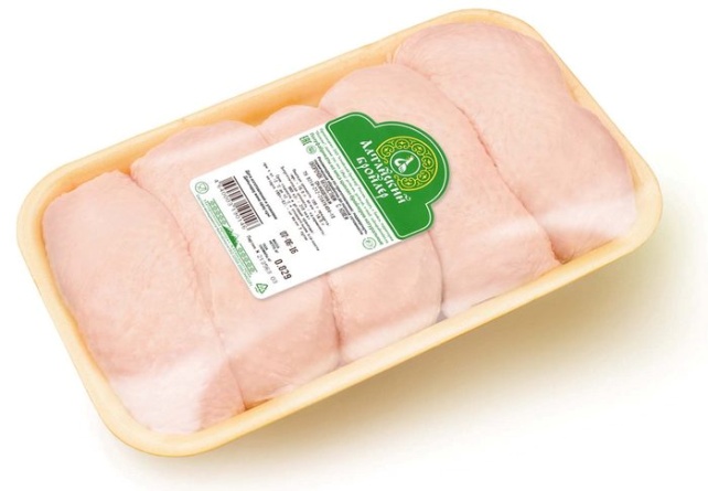 Окорочок бескостный цельный с кожей цыпленка-бройлера