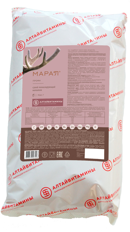 Сухой тонизирующий напиток "Марал® профи", 700 г