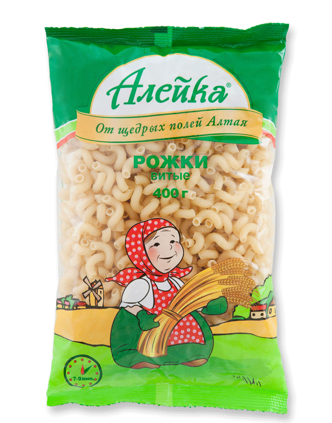 Макаронные изделия сорт высший "Алейка"