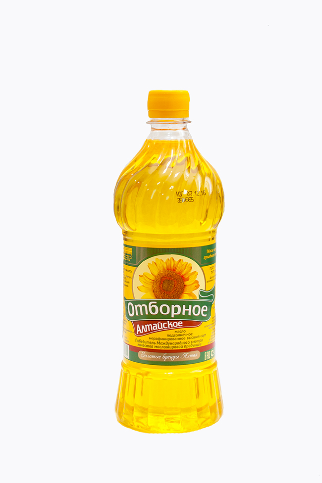 Масло подсолнечное «Отборное Алтайское» PET-бутылка 0,8 л