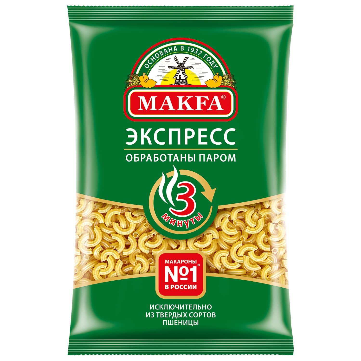 Экспресс макароны "Рожки" MAKFA 400 г