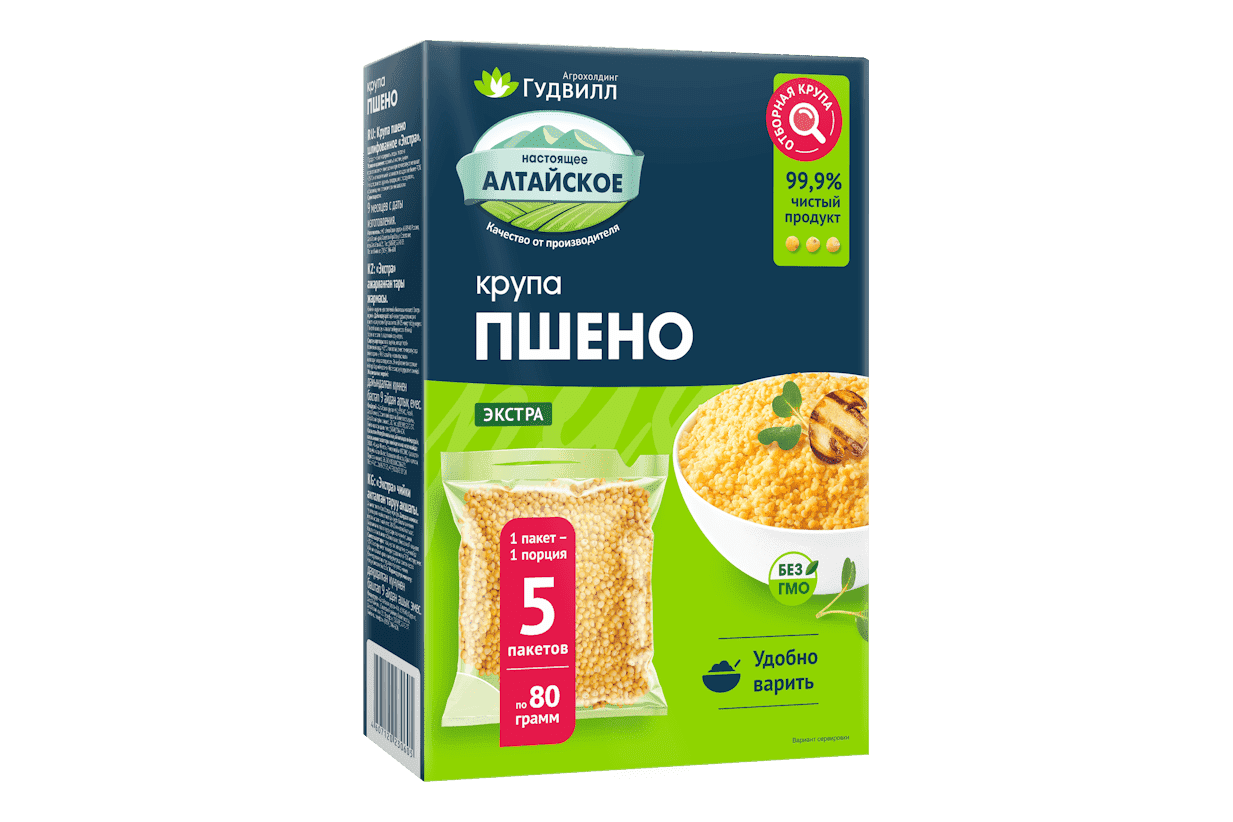 Крупа пшено в варочных пакетах 400 г