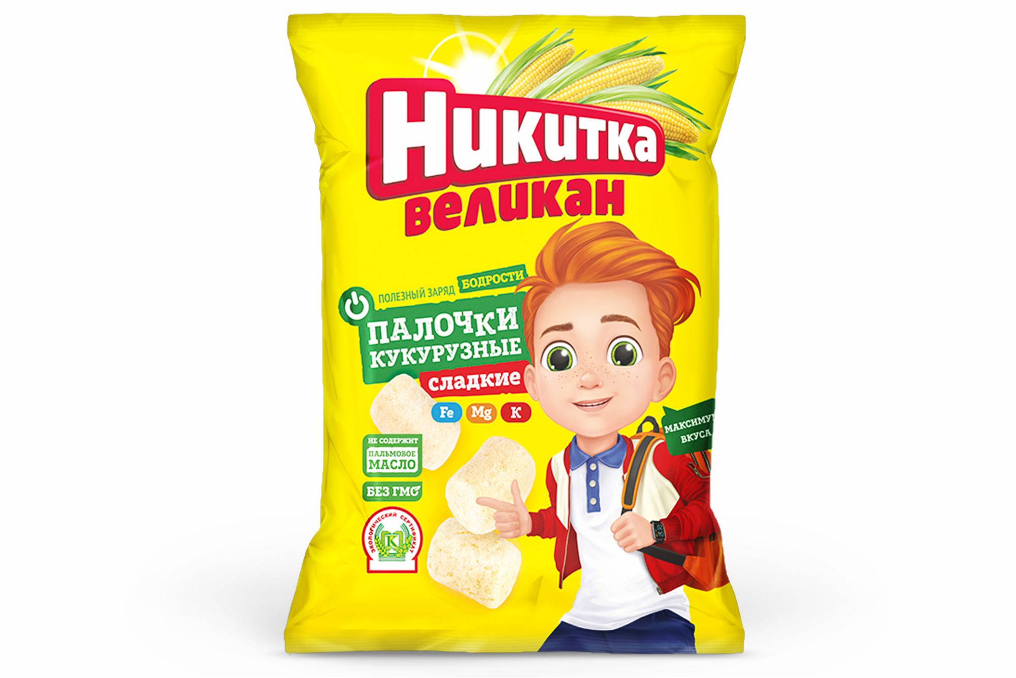 Кукурузные палочки "Никитка Великан" Сладкие 400 г