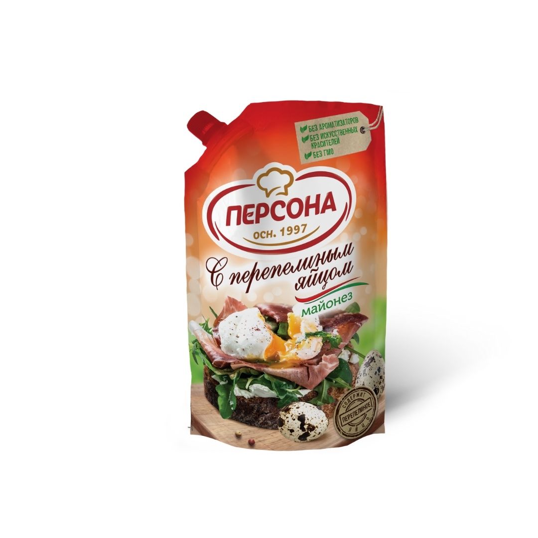 Майонез Персона С перепелиными яйцами