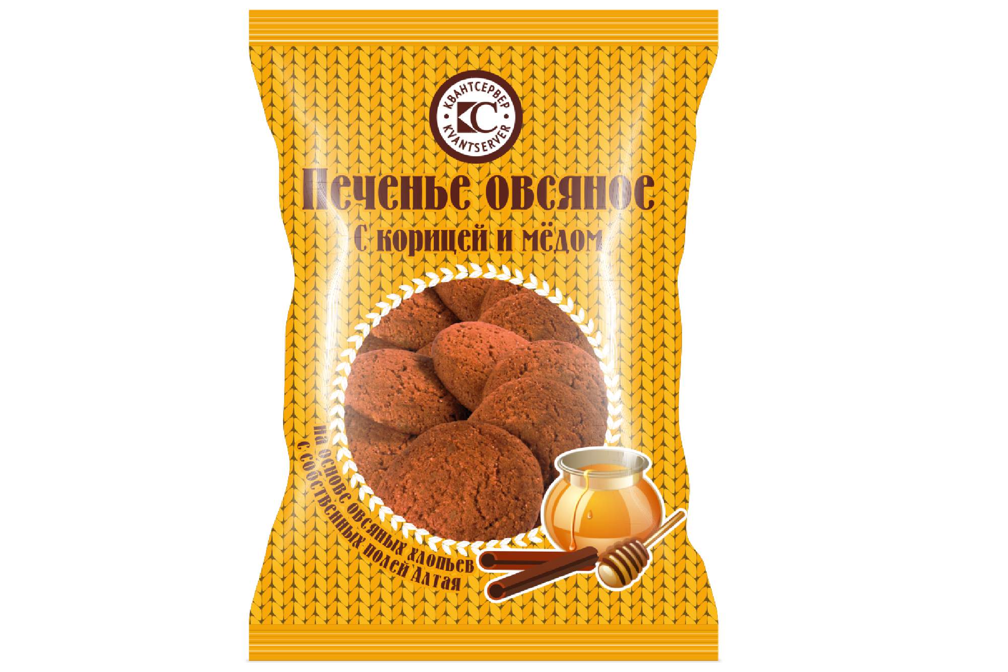 Овсяное печенье "С корицей и мёдом" 350 г