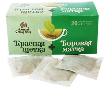 "Красная щетка+Боровая матка" Женский (20 пакетиков)