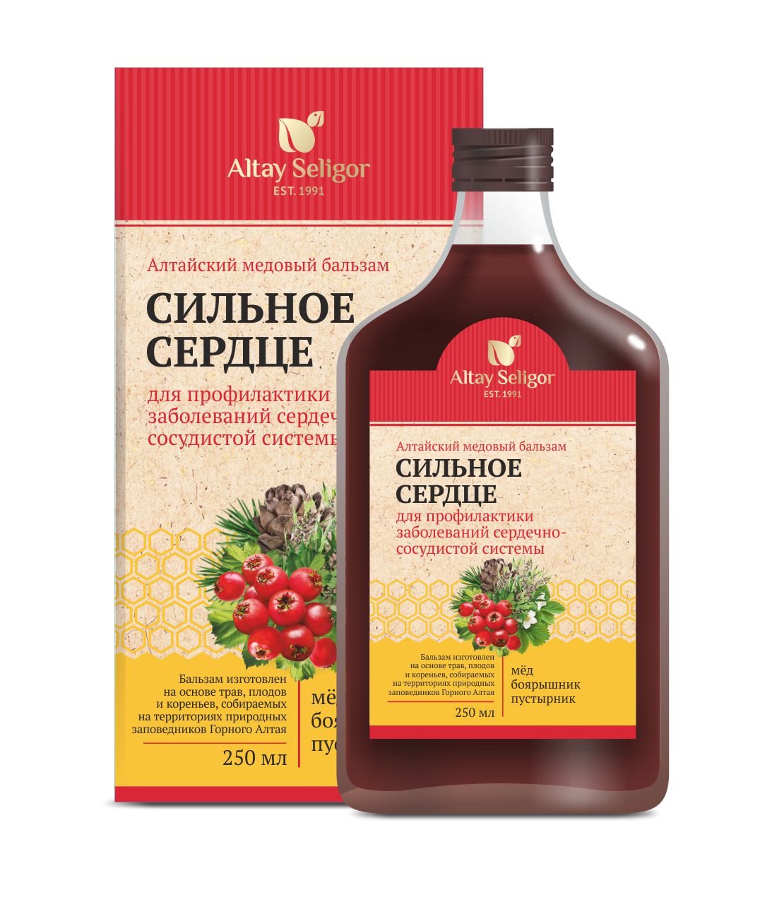 Алтайский медовый бальзам "Сильное сердце"