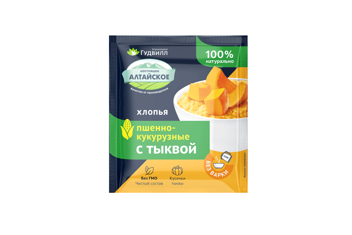 Хлопья пшенно-кукурузные с тыквой 40 г