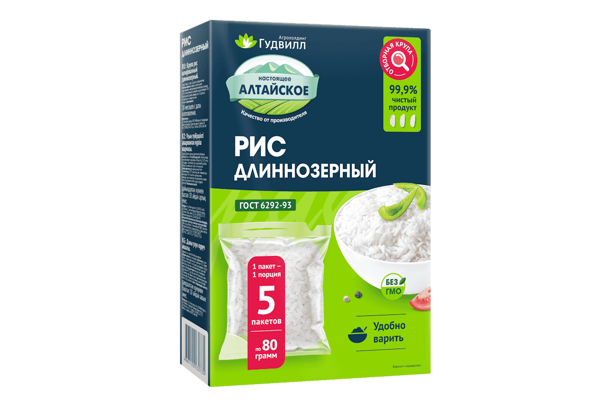 Рис длиннозерный в варочных пакетах 400 г
