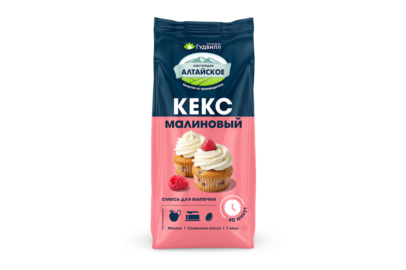 Кекс малиновый