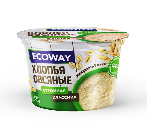 Хлопья "ECOWAY" "Классика" не требующие варки